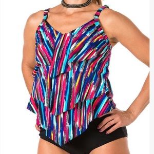 NEW w/tags Ceeb tankini top, women's size 10
